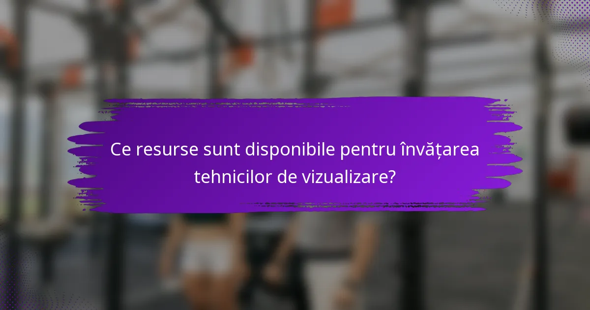 Ce resurse sunt disponibile pentru învățarea tehnicilor de vizualizare?